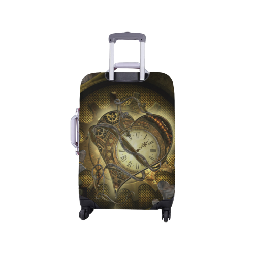Awesome steampunk heart Luggage Cover/Small 18"-21"