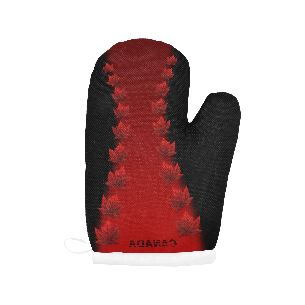 Canada Souvenir Maple Leaf Oven Mitt (Two Pieces)