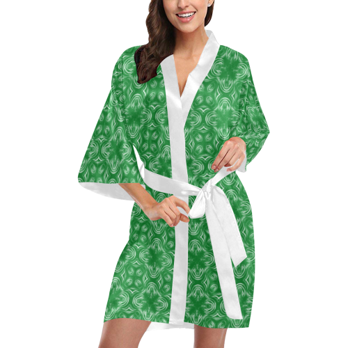Green Shadows Kimono Robe