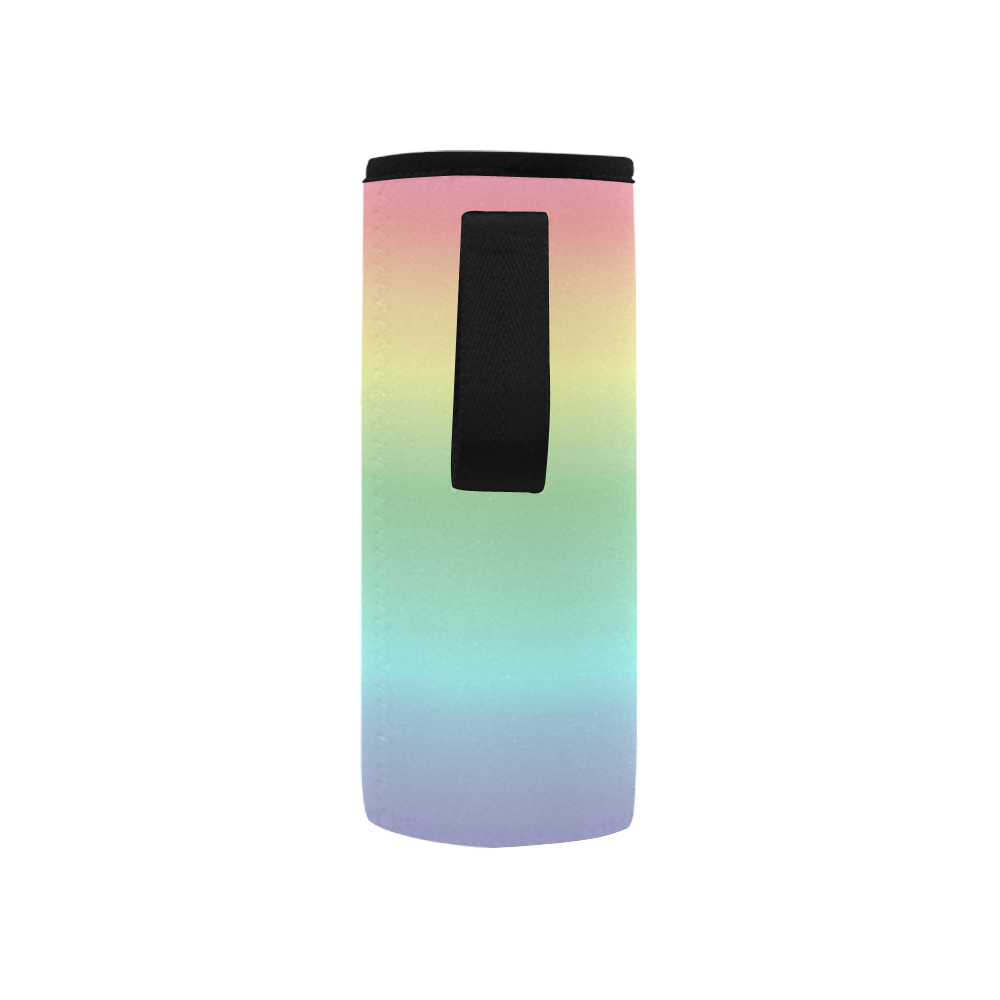 Pastel Rainbow Neoprene Water Bottle Pouch/Small