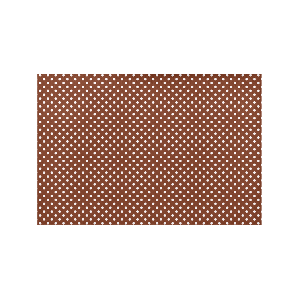 Brown polka dots Placemat 12’’ x 18’’ (Set of 4)