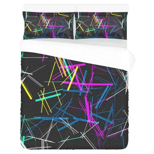 New Pattern factory 1A by JamColors 3-Piece Bedding Set