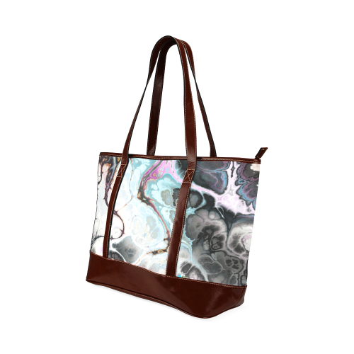 Colorful Marble Design Tote Handbag (Model 1642)