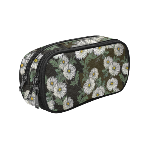 The Lowest of Low Daisies Nero Pencil Pouch/Large (Model 1680)