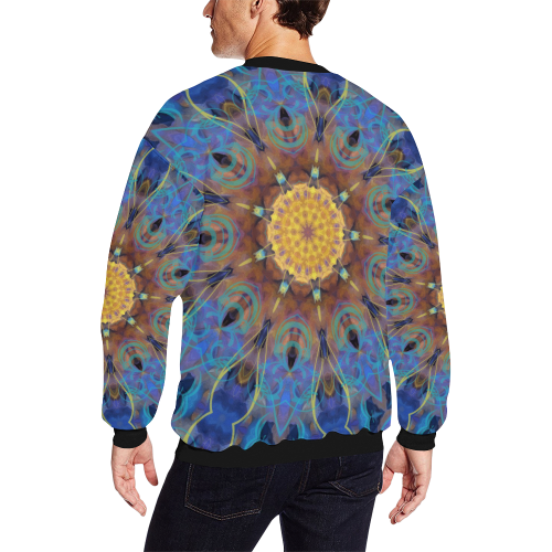 Energy mandala All Over Print Crewneck Sweatshirt for Men (Model H18)