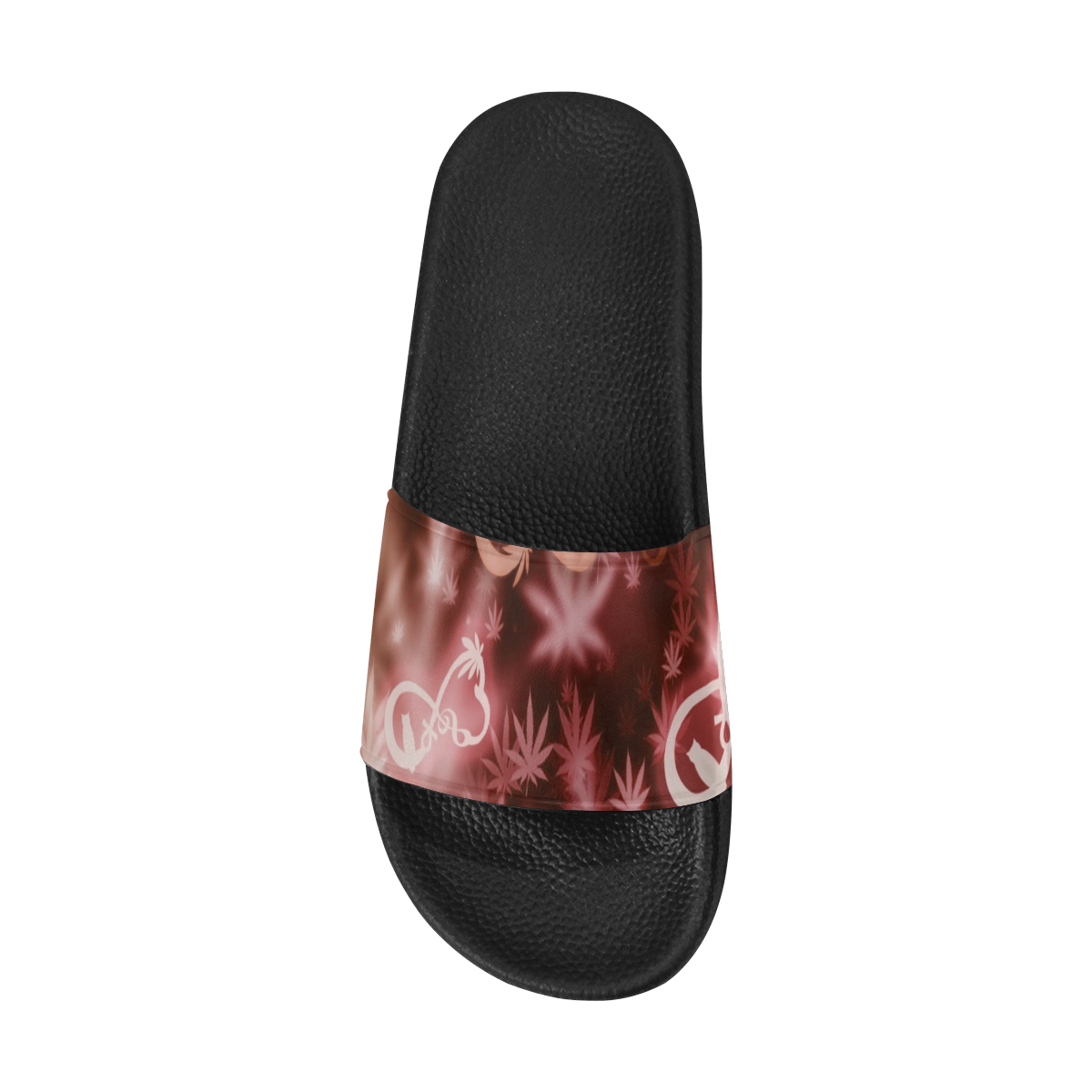 INFINITY RED COSMOS Women's Slide Sandals (Model 057)