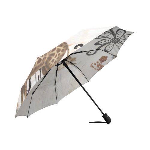 Groovy Giraffe umbrella Auto-Foldable Umbrella (Model U04)