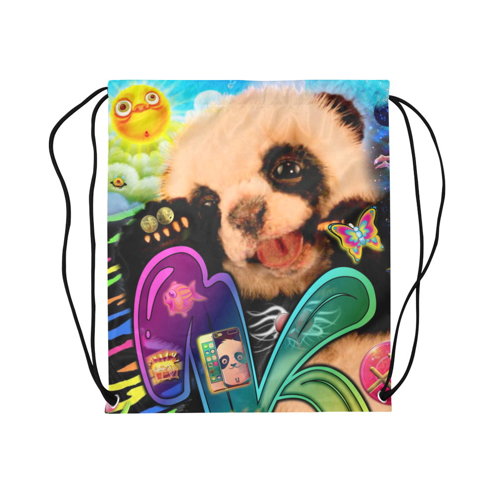 Panda Bag Large Drawstring Bag Model 1604 (Twin Sides)  16.5"(W) * 19.3"(H)