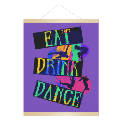 Break Dancing Colorful / Purple Hanging Poster 16"x20"