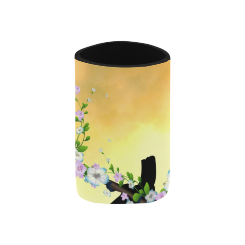 Toucan with flowers Neoprene Can Cooler 4" x 2.7" dia.