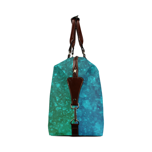 Blue and Green Abstract Classic Travel Bag (Model 1643) Remake