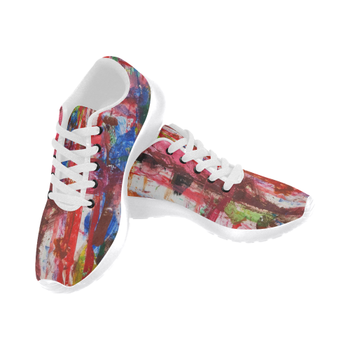Paint on a white background Men’s Running Shoes (Model 020)