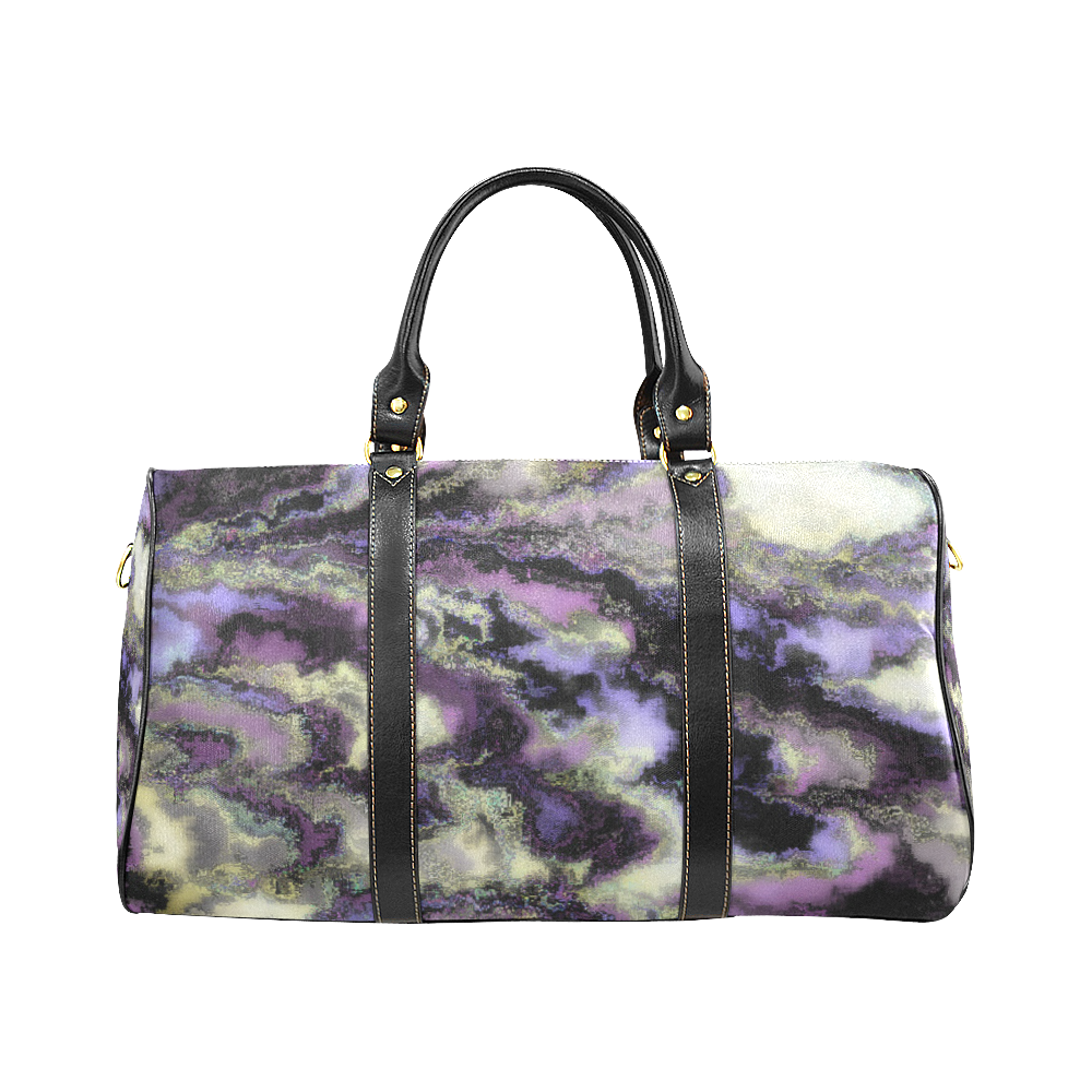 Purple marble New Waterproof Travel Bag/Small (Model 1639)