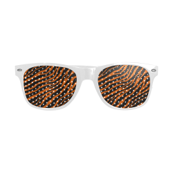 Ripped SpaceTime Stripes - Orange Custom Goggles (Perforated Lenses)