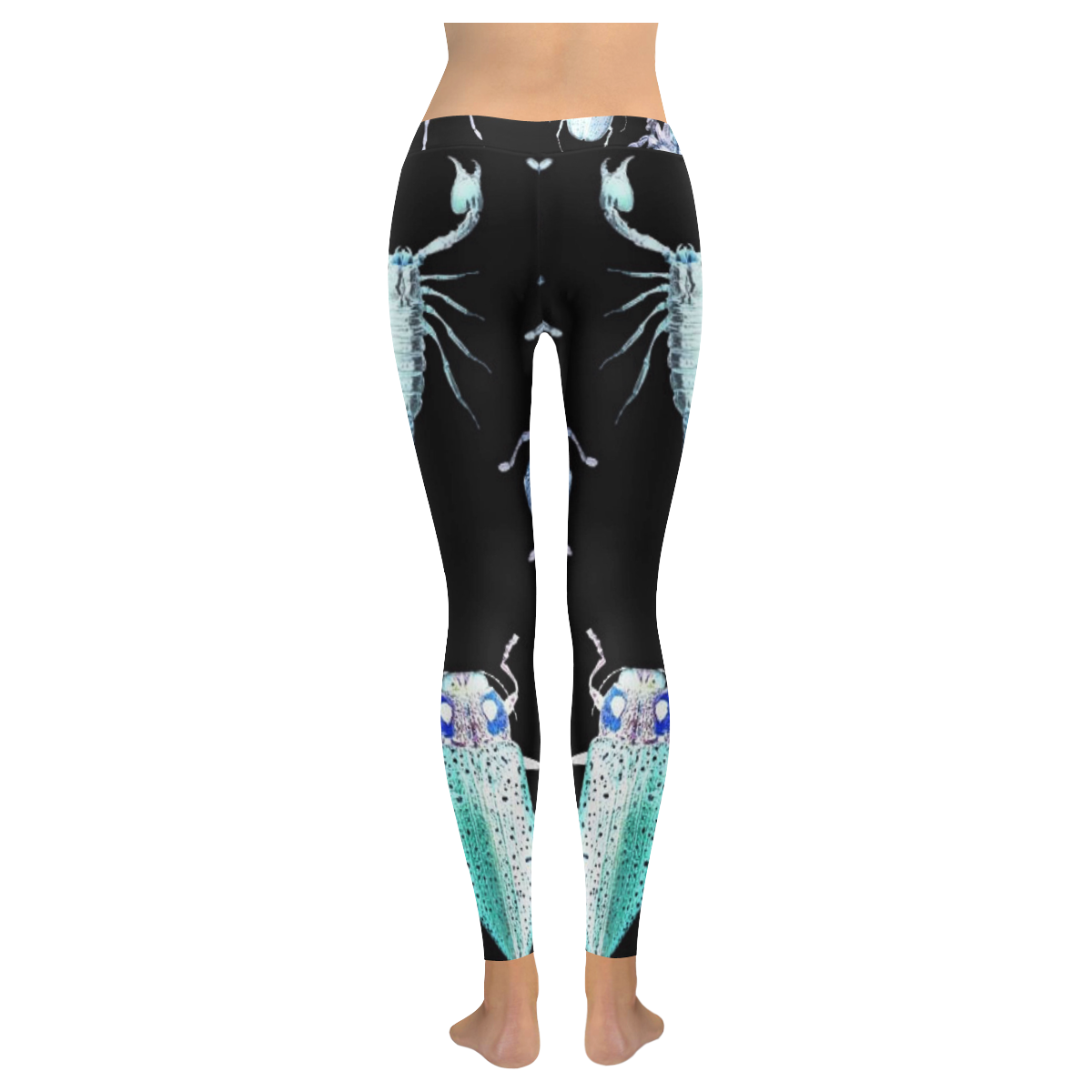World Insect beautiful Women's Low Rise Leggings (Invisible Stitch) (Model L05)