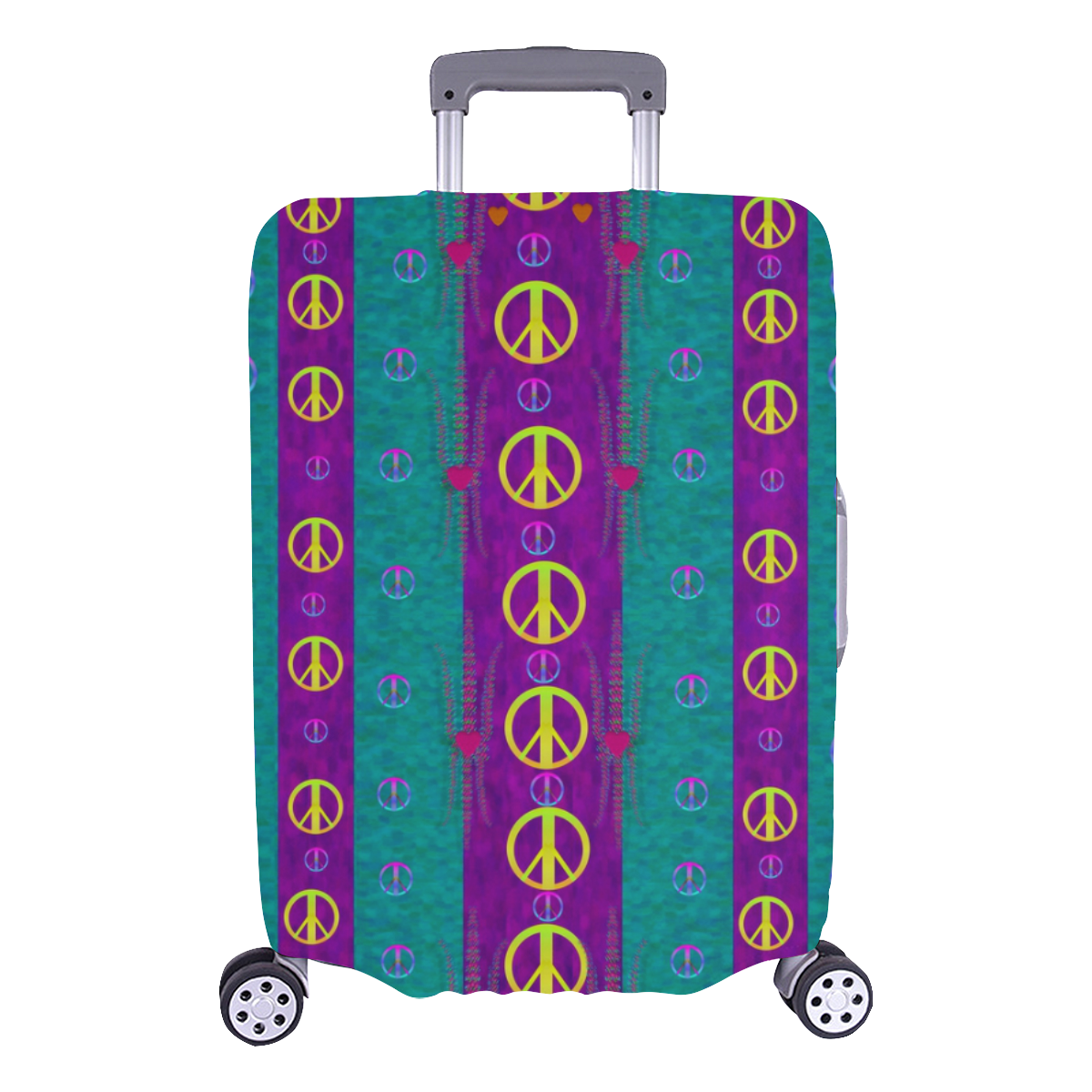 Peace be with us this wonderful year in true love Luggage Cover/Large 26"-28"