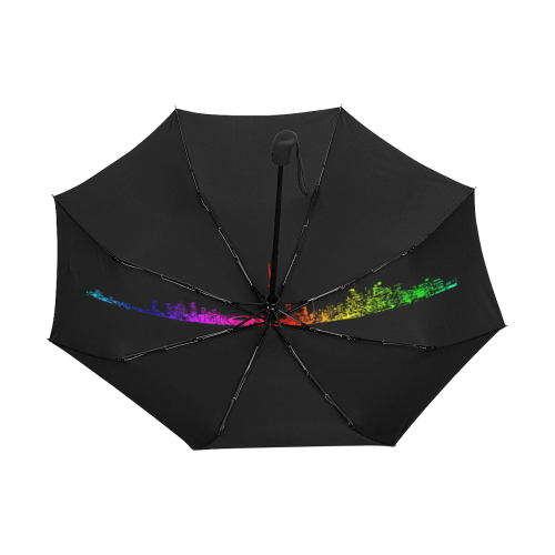 Toronto Rainbow Anti-UV Auto-Foldable Umbrella (Underside Printing) (U06)