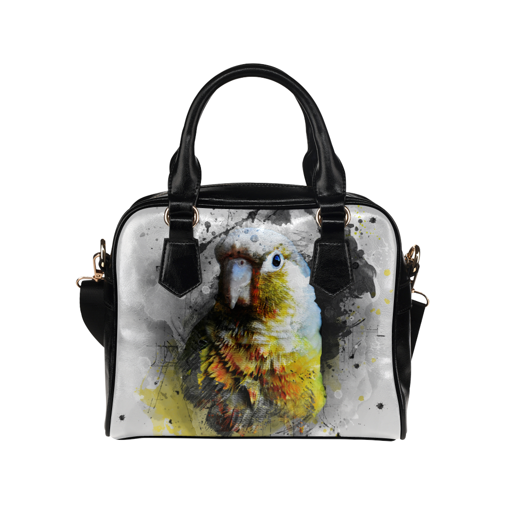 bird parrot art #parrot #bird Shoulder Handbag (Model 1634)