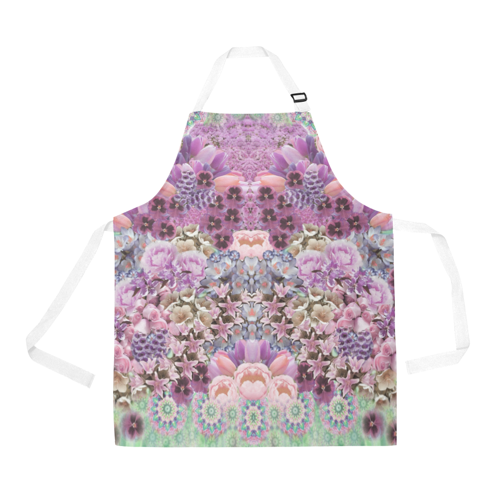 garden flowers 4 All Over Print Apron