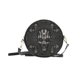 Awesome Skull Design Darkstar Round Sling Bag (Model 1647)