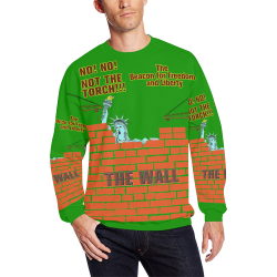 The Freedom Wall All Over Print Crewneck Sweatshirt for Men (Model H18)