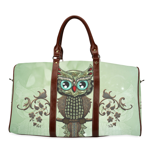 Wonderful owl, diamonds Waterproof Travel Bag/Large (Model 1639)