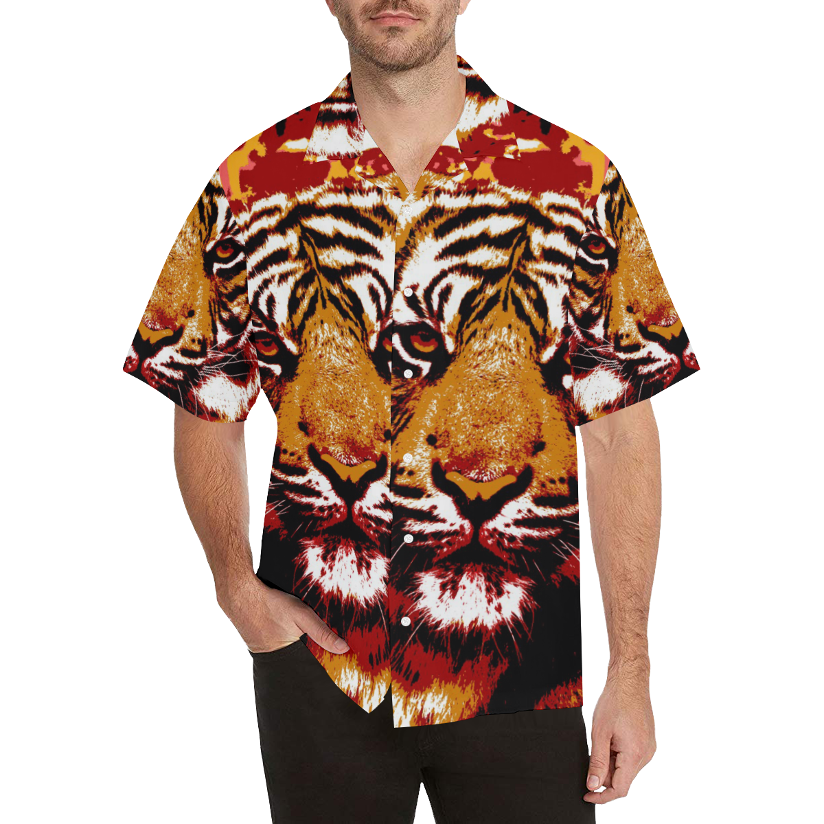 TIGER 13 Hawaiian Shirt (Model T58)