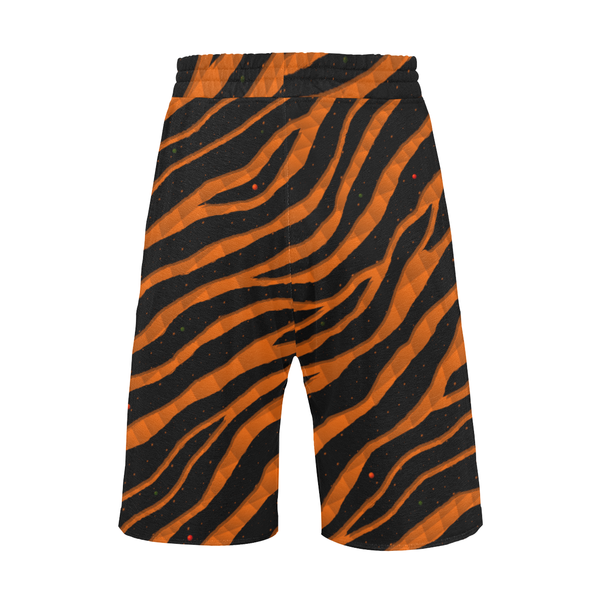 Ripped SpaceTime Stripes - Orange Men's All Over Print Casual Shorts (Model L23)