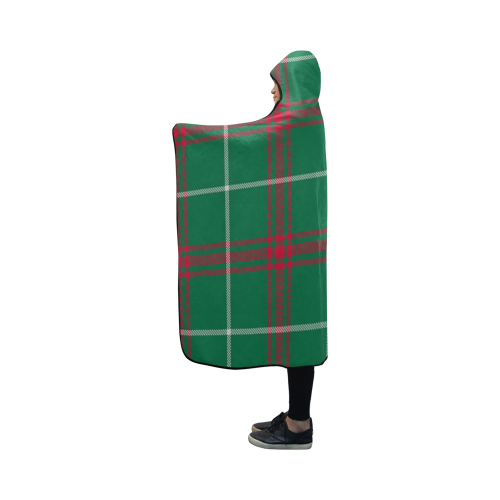 Welsh National Tartan Hooded Blanket 50''x40''