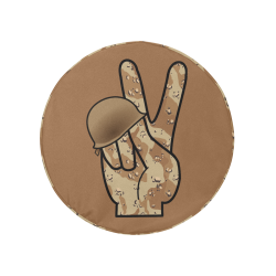 Desert Camouflage Peace Sign 32 Inch Spare Tire Cover