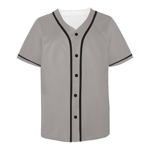 Ash All Over Print Baseball Jersey for Men (Model T50)