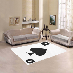 Playing Card Queen of Spades Area Rug 5'3''x4'