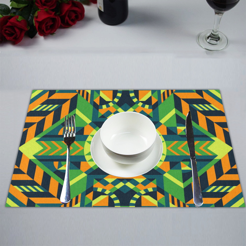 Modern Geometric Pattern Placemat 14’’ x 19’’ (Set of 4)