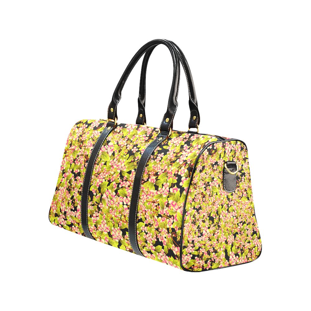 Flower Pattern New Waterproof Travel Bag/Large (Model 1639)