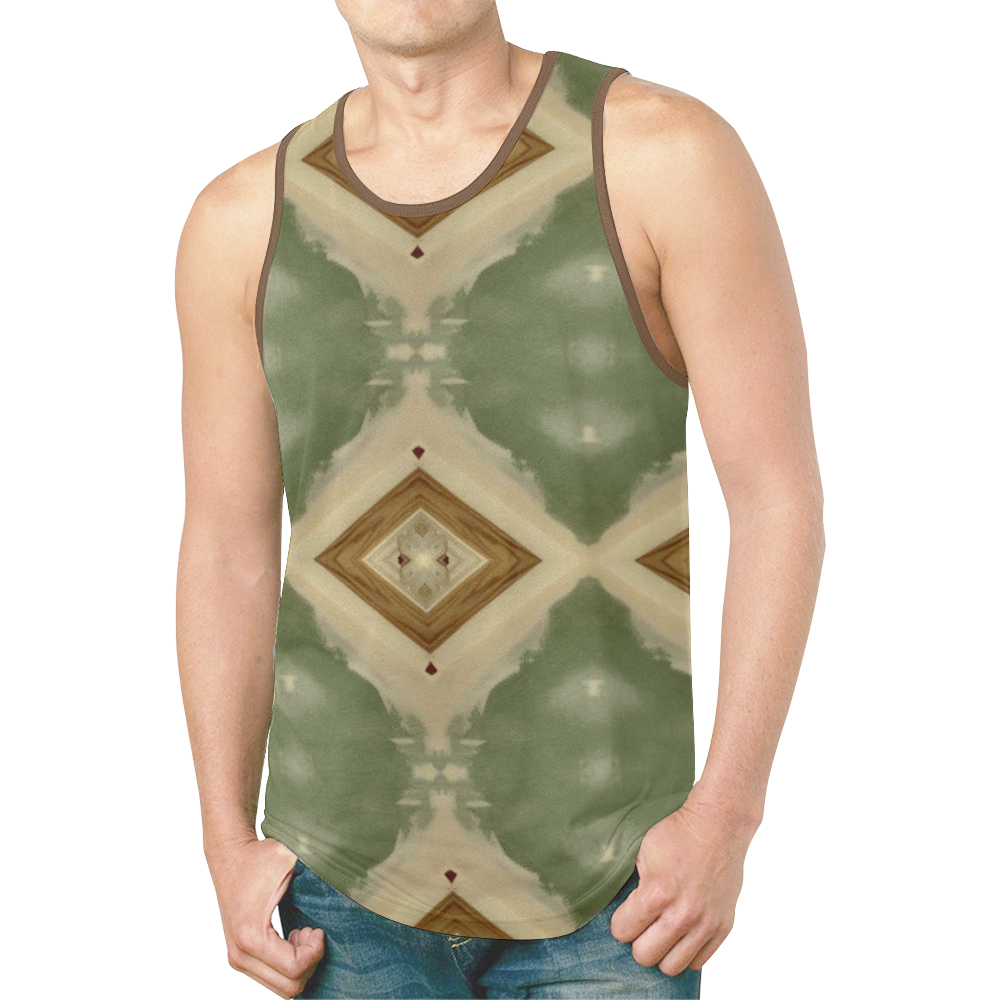 Geometric Camo New All Over Print Tank Top for Men (Model T46)