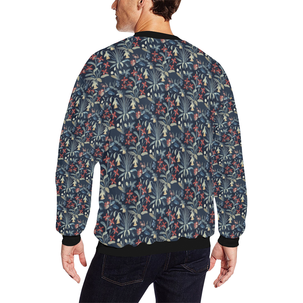 Milfleur All Over Print Crewneck Sweatshirt for Men (Model H18)