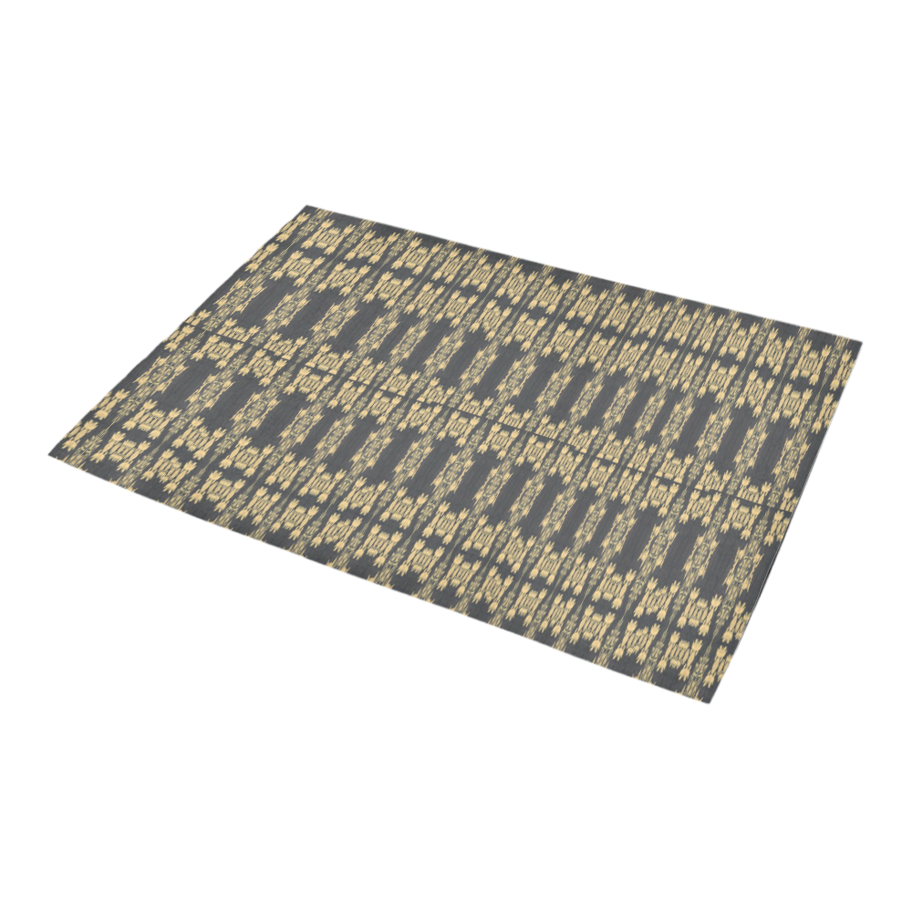 Flormal Gold seamless design by FlipStylez Designs Azalea Doormat 24" x 16" (Sponge Material)