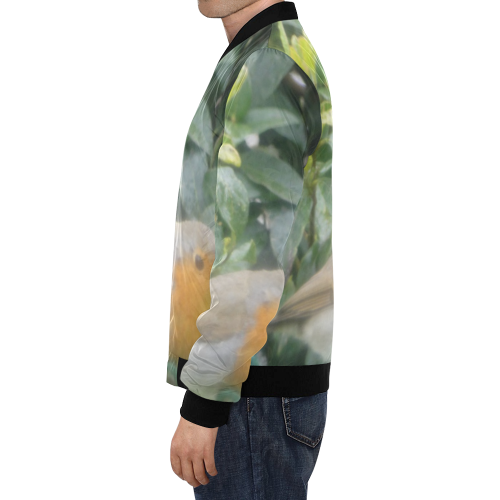 Robin All Over Print Bomber Jacket for Men/Large Size (Model H19)
