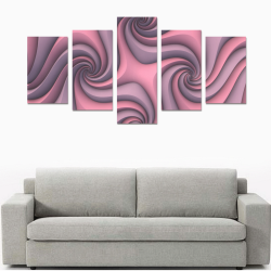 Taffy (Pink, Lavender) Canvas Print Sets C (No Frame)