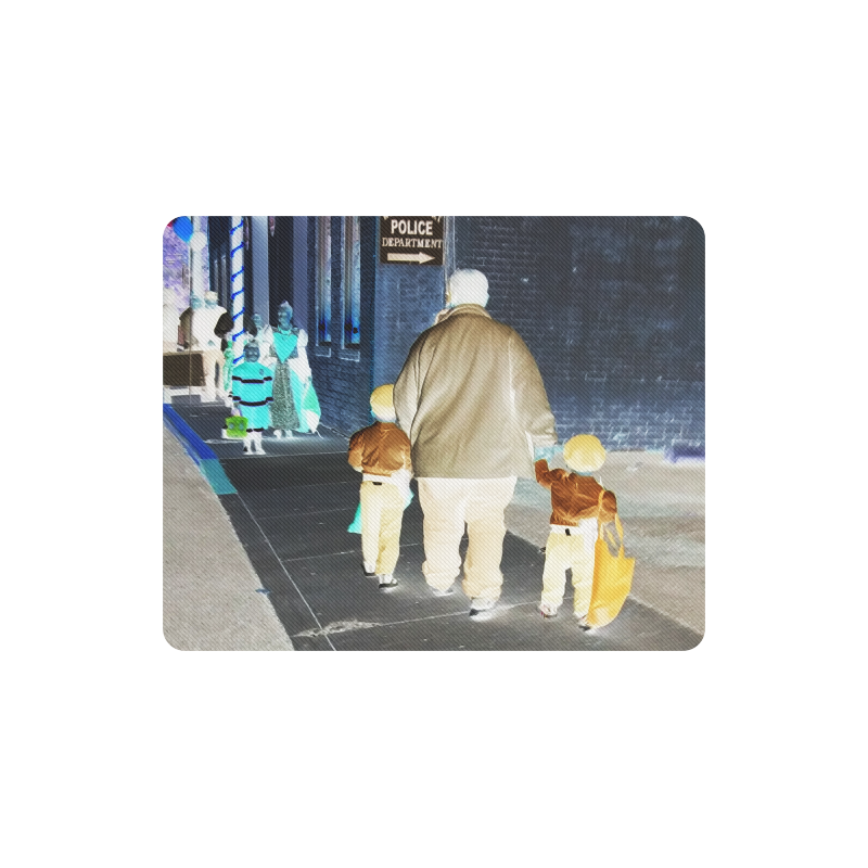 Ghosts roaming the street Rectangle Mousepad