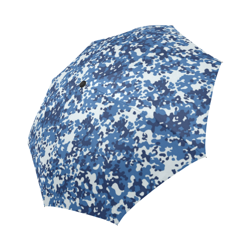 Digital Blue Camouflage Auto-Foldable Umbrella (Model U04)