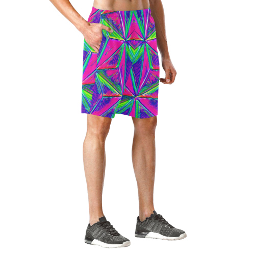 Vivid Life 1D  by JamColors Men's All Over Print Elastic Beach Shorts (Model L20)