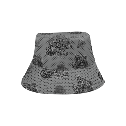 Paisley Hearts All Over Print Bucket Hat