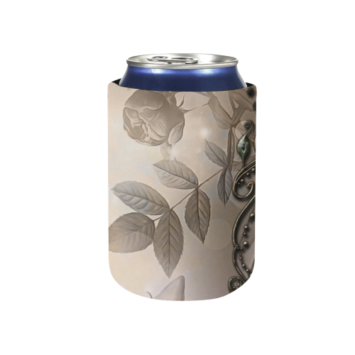 A touch of vintage Neoprene Can Cooler 4" x 2.7" dia.