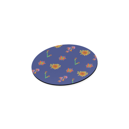 Super Tropical Floral 7 Round Coaster