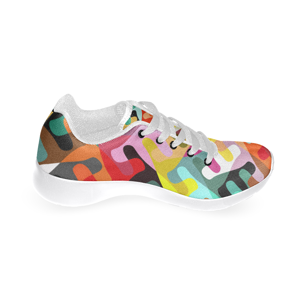 Colorful shapes Women’s Running Shoes (Model 020)