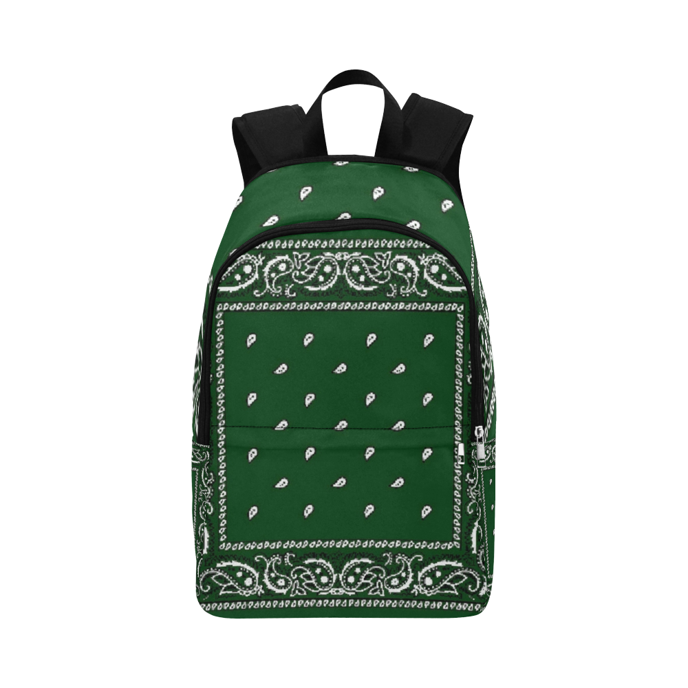 KERCHIEF PATTERN GREEN Fabric Backpack for Adult (Model 1659)