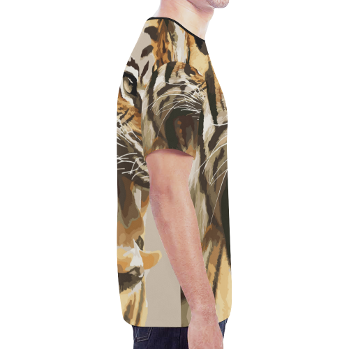 Magnificent Tiger New All Over Print T-shirt for Men (Model T45)
