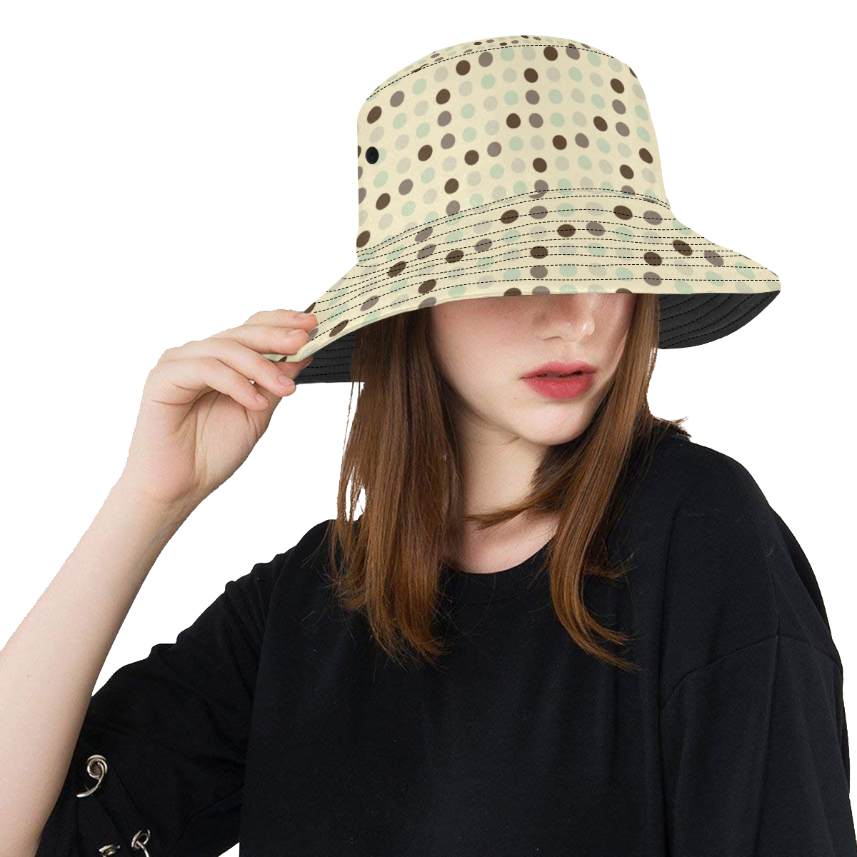 brown green grey eggs All Over Print Bucket Hat