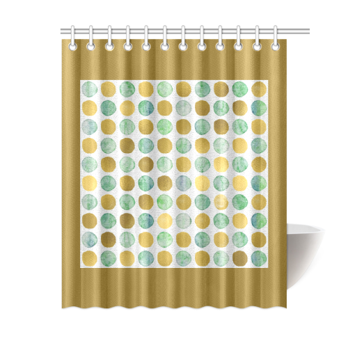 SPOTTING GOLD Shower Curtain 60"x72"